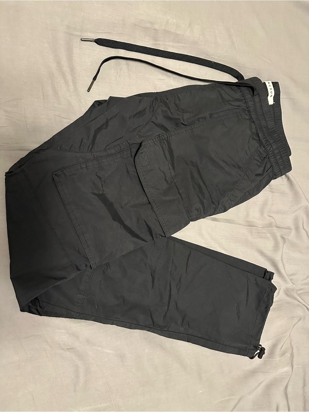 Men's Black Cargo Jogger Pants - Pacsun
